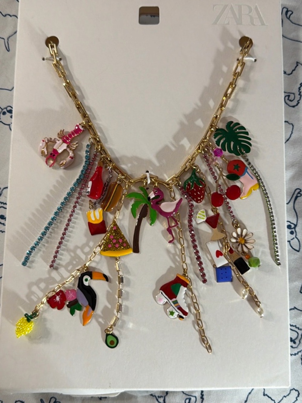 ZARA charm link necklace, spring, festival - Picture 15 of 16